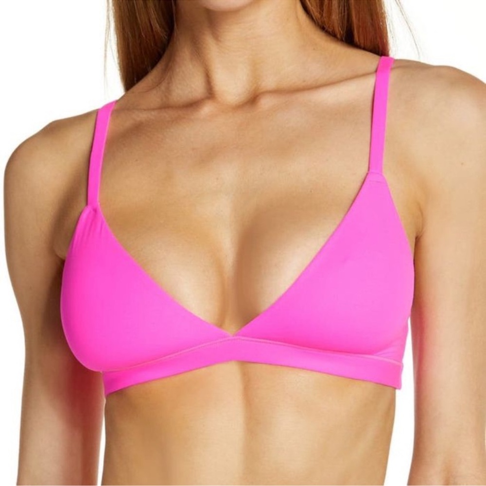 Solid & Striped Morgan Bikini Top - Hot Pink